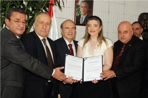 السفيرة الدولية غرازييلا سيف تتسلم أوراق إعتماد منظمة Colombe Universelle- CUA لتمثيلها في العالم